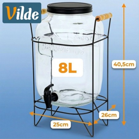 Joogipurk kraani ja alusega, must 8 liitrit | FreshDesign.ee