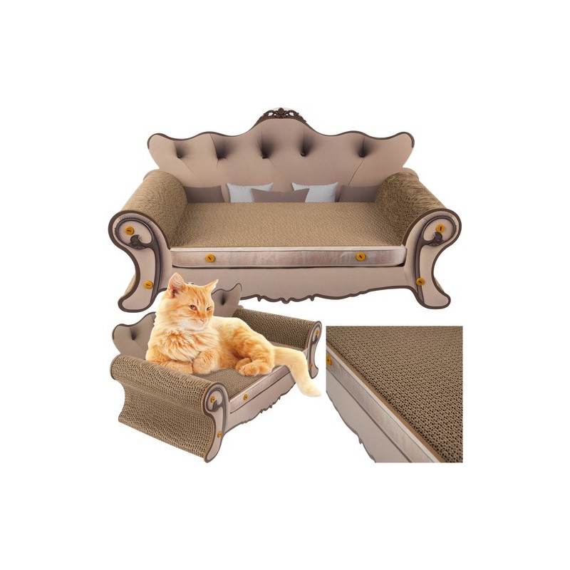 Elegantne Kassidiivan ja Kraapimispost – 2-ühes puhkeala ja küüneteriti