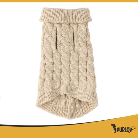 Soojendav lemmiklooma kampsun S-suurusele – Beež elastne talveriie koerale ja kassile