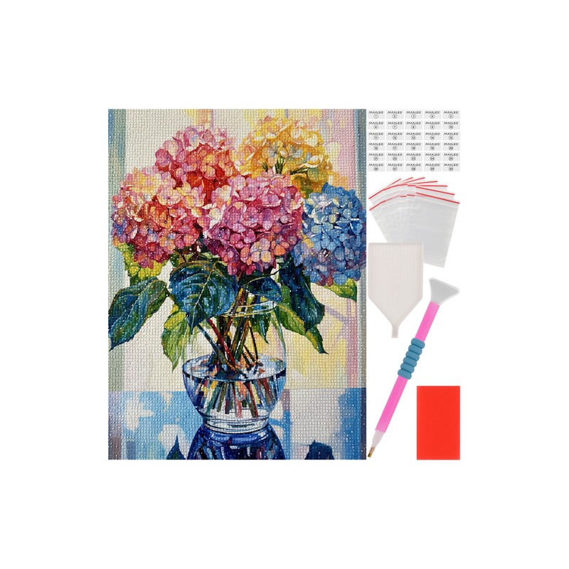 Lillekimp 5D Teemanttikandi komplekt – Briljantmosaiik 30x40 cm