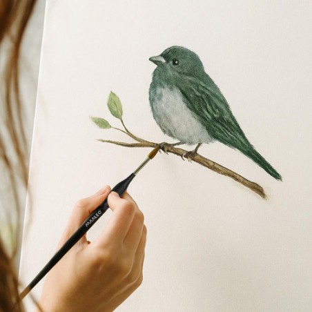 Kunstipintslite Komplekt Alusega – 5 Nailonharjastega Maalimispintslit