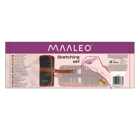 29-osaline Professionaalne Visandikomplekt Joonistamiseks