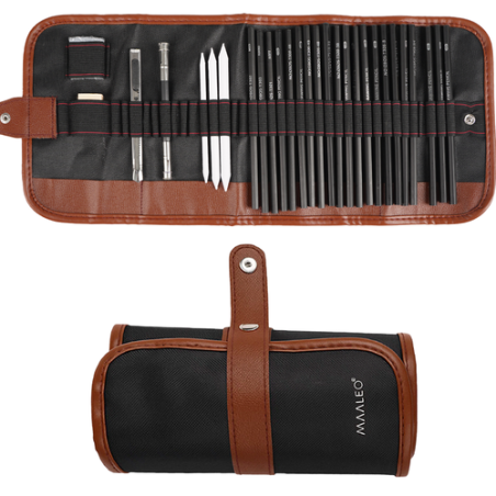 29-osaline Professionaalne Visandikomplekt Joonistamiseks