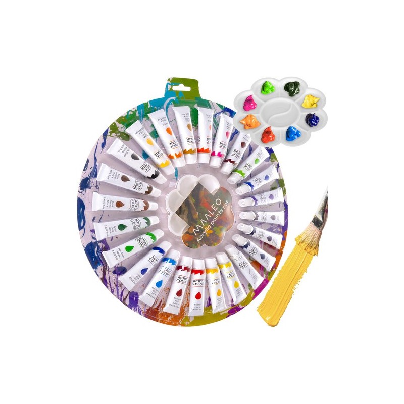 Akrüülvärvid 12ml - komplektis 24 Maaleo 24725