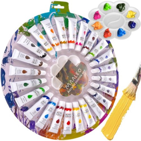 Akrüülvärvid 12ml - komplektis 24 Maaleo 24725