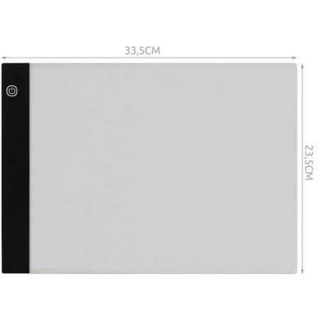 Üliõhuke A4 LED Joonistustahvel Silmakaitse ja Reguleeritava Valgustusega