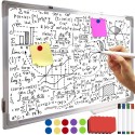 Valge Magnetiline Kirjutustahvel 60x40 cm koos Markerite ja Magnetitega