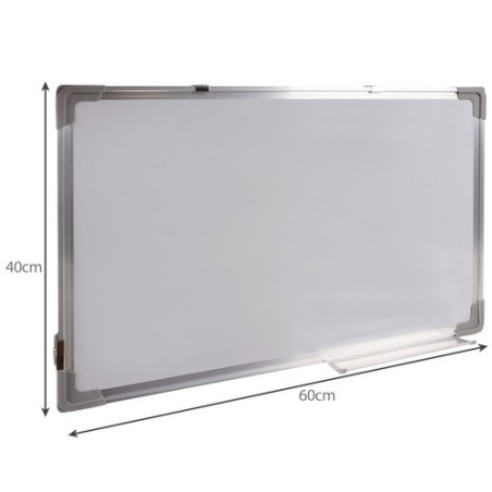 Valge Magnetiline Kirjutustahvel 60x40 cm koos Markerite ja Magnetitega