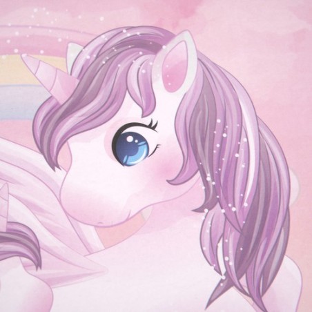 Ükssarviku teemaline 144-osaline kunsti- ja joonistuskomplekt hoiukohvris