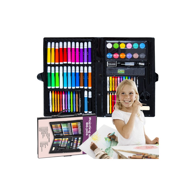 Värvimiskomplekt ümbrises 86 tk