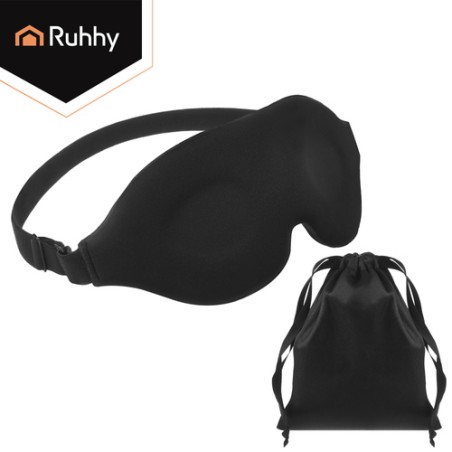 3D Pimendav Magamismask Mäluvahuga – Reguleeritav Unimask Sügavaks Uneks