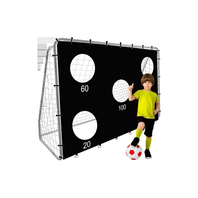 Vastupidav Metallist Jalgpallivärav Täpsusmatiga – Treeningvärav