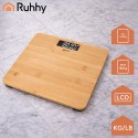 Bambusest Digitaalne Vannitoakaal LCD Ekraaniga, kuni 180 kg
