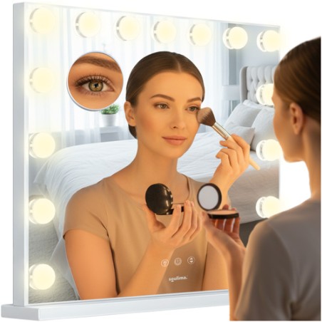 Suur LED Kosmeetikapeegel Hollywoodi Valgusega 58x46 cm