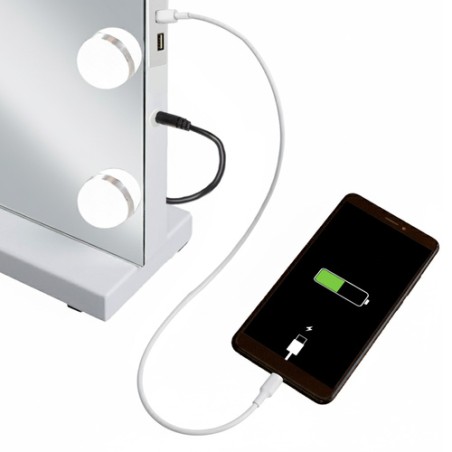 Suur LED Kosmeetikapeegel Hollywoodi Valgusega 58x46 cm