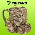 Taktikaline Matkaseljakott Camo 45L + 3.5L Süsteem, Eemaldatavate Taskute ja MOLLE-ga