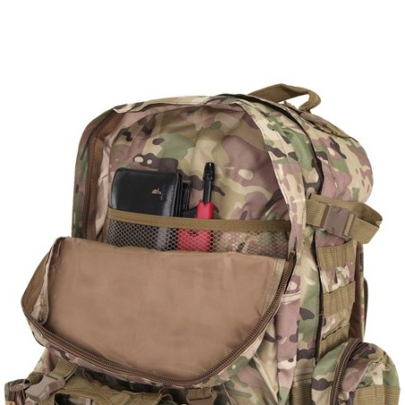 Taktikaline Matkaseljakott Camo 45L + 3.5L Süsteem, Eemaldatavate Taskute ja MOLLE-ga