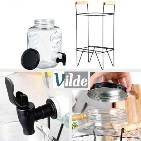 Joogipurk kraani ja alusega, must 5, 5 liitrit | FreshDesign.ee