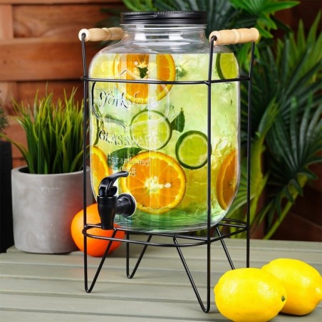 Joogipurk kraani ja alusega, must 5, 5 liitrit | FreshDesign.ee