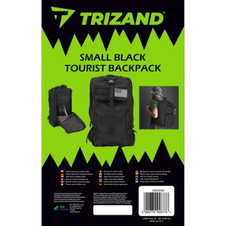 Väike must matkaseljakott 23089