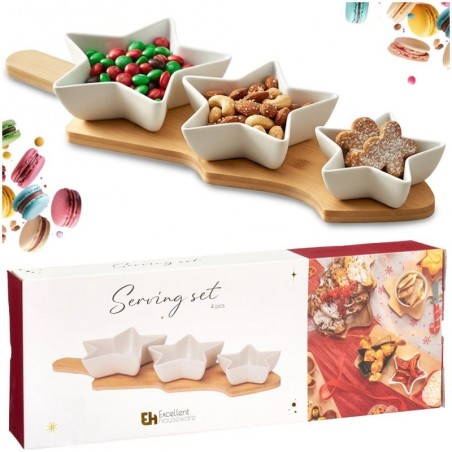 Portselanist suupistekausid kandikul, 4 tk. | FreshDesign.ee