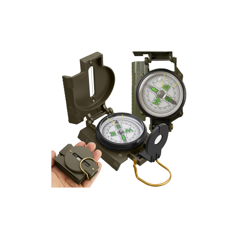 Professionaalne Metallist Kompass Pöörleva Limbusiga ja Täpsete Sihikutega