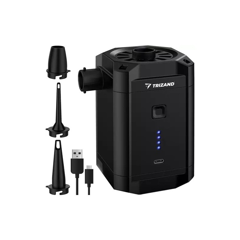 Akutoitega Kaasaskantav Elektriline Õhupump Madratsitele, Paatidele ja Täispuhutavatele Esemetele USB-C laadimisega