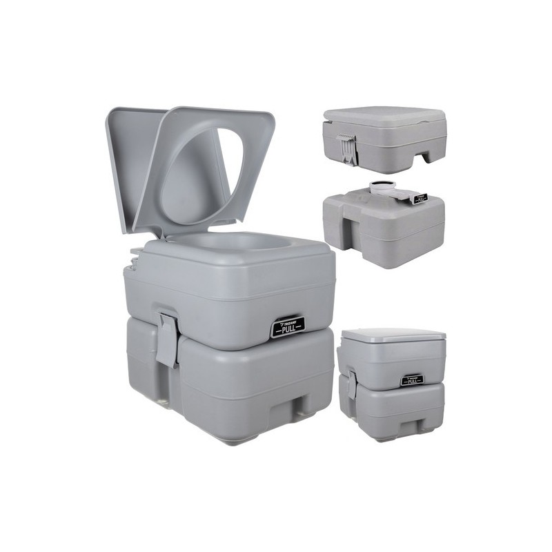 Kaasaskantav Reisi-WC 20L jäätmepaagi ja 12L loputusveepaagiga, kuni 150 kg
