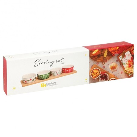 Portselanist suupistekausid kandikul, 5 tk. | FreshDesign.ee