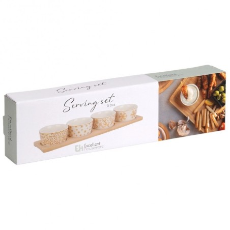 Portselanist suupistekausid kandikul, 5 tk. | FreshDesign.ee