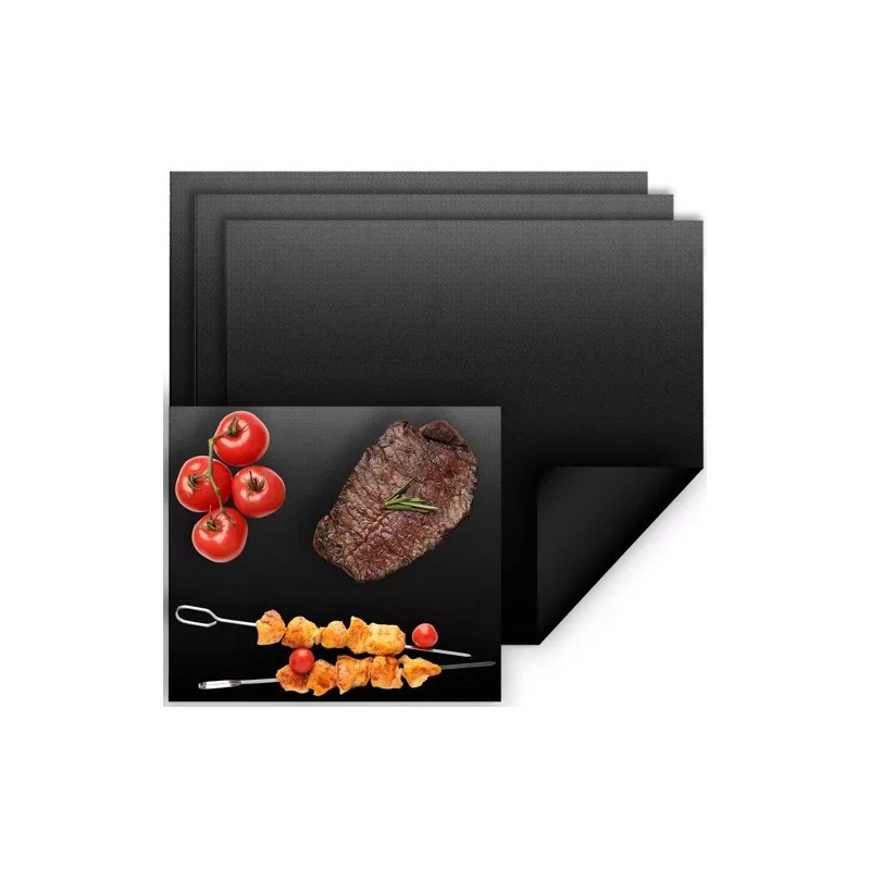 Korduvkasutatav Mittenakkuv Grill- ja Ahjumattide Komplekt, 3 tk