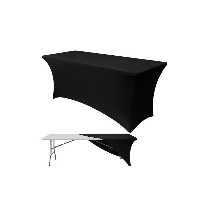 Must elastne laualina banketi- ja toitlustuslaudadele 180x76 cm