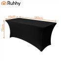 Must elastne laualina banketi- ja toitlustuslaudadele 180x76 cm