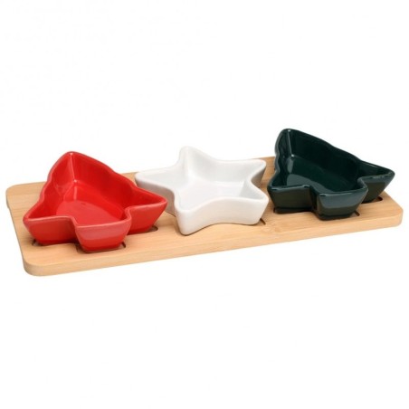 Portselanist suupistekausid kandikul, 4 tk. | FreshDesign.ee