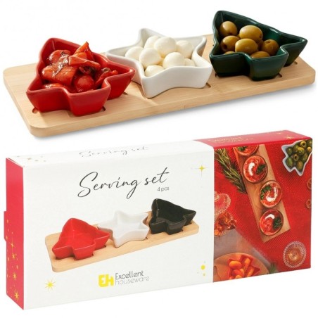 Portselanist suupistekausid kandikul, 4 tk. | FreshDesign.ee