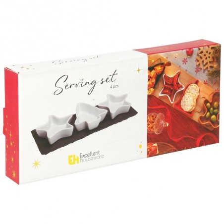 Portselanist suupistekausid kandikul, 4 tk. | FreshDesign.ee