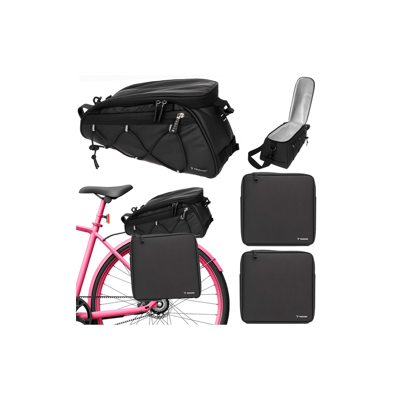 3-osaline Veekindel Jalgratta Pakiraamikott Isoleeritud Põhipanipaigaga | Mahukas Rattakott Pagasile