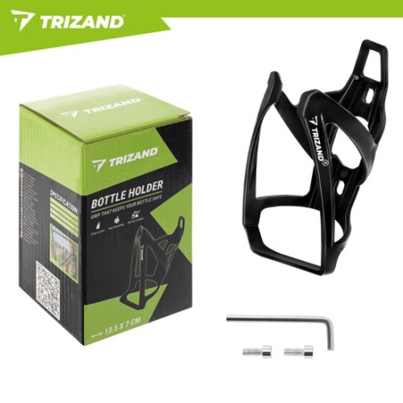 Kerge ja vastupidav universaalne pudelihoidja jalgrattale ja tõukerattale, must PP