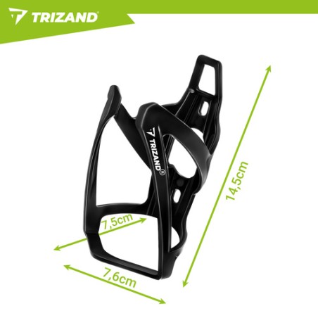 Kerge ja vastupidav universaalne pudelihoidja jalgrattale ja tõukerattale, must PP