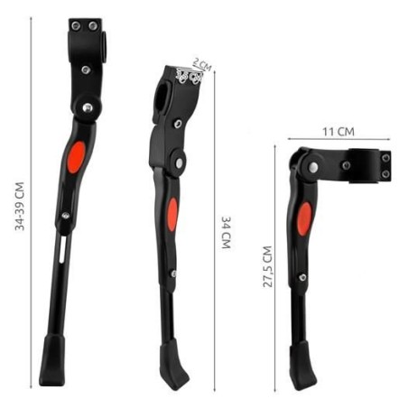 Reguleeritav alumiiniumist jalgratta tugijalg 24-29 tollistele ratastele