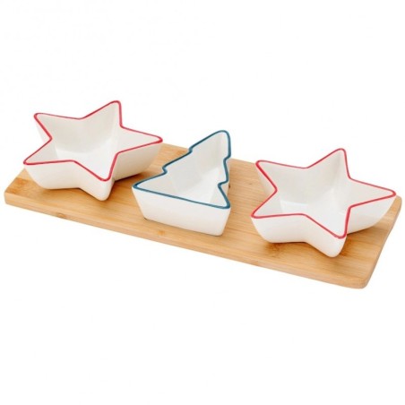 Portselanist suupistekausid kandikul, 4 tk. | FreshDesign.ee