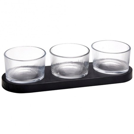 Klaasist suupistekausid kandikul, 4 tk. | FreshDesign.ee