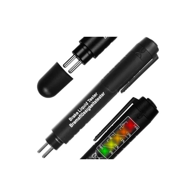 Kompaktne pidurivedeliku niiskusesisalduse tester LED-indikaatoritega