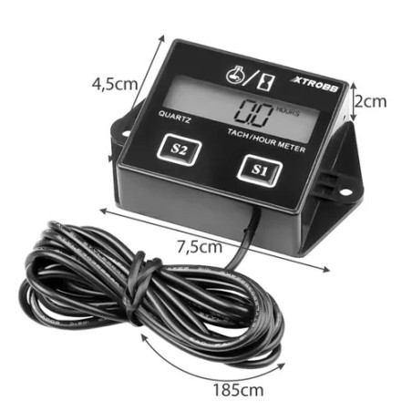 Universaalne Mootori Töötundide Loendur Tahhomeetri ja Hooldusrežiimiga