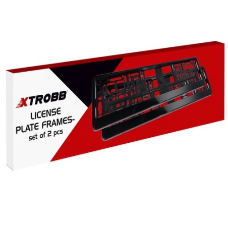 Universaalne must autonumbrimärgi hoidja – vastupidav ja lihtsasti paigaldatav (2 tk)