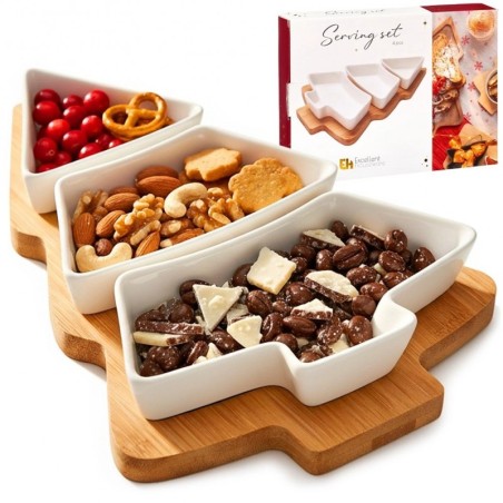 Portselanist suupistekausid kandikul, 4 tk. | FreshDesign.ee