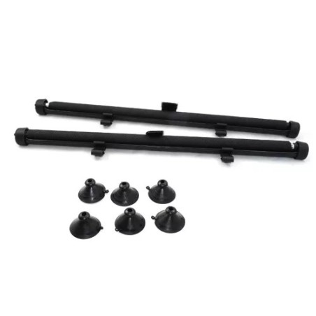 Automaatsed auto päikesekardinad, 2 tk, must, universaalne, 42x54 cm