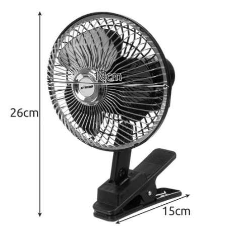Auto Klambriga Pöörlev Ventilaator 12V, Kahe Kiirusega Salongiventilaator