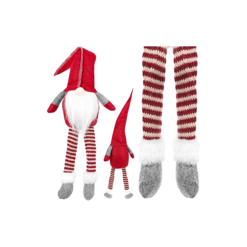 Istuv Punane Dekoratiivpäkapikk Jõulu- ja Talvekaunistuseks