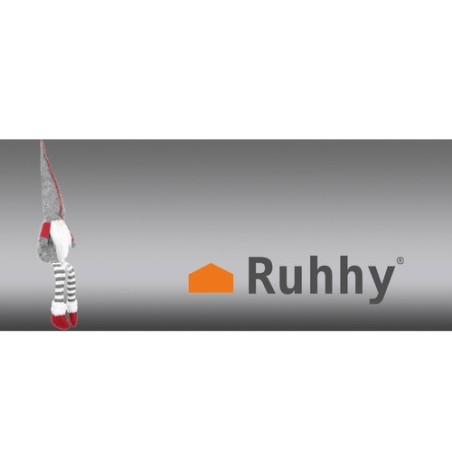 Stabiilselt istuv jõulupäkapikk halli-punase disainiga